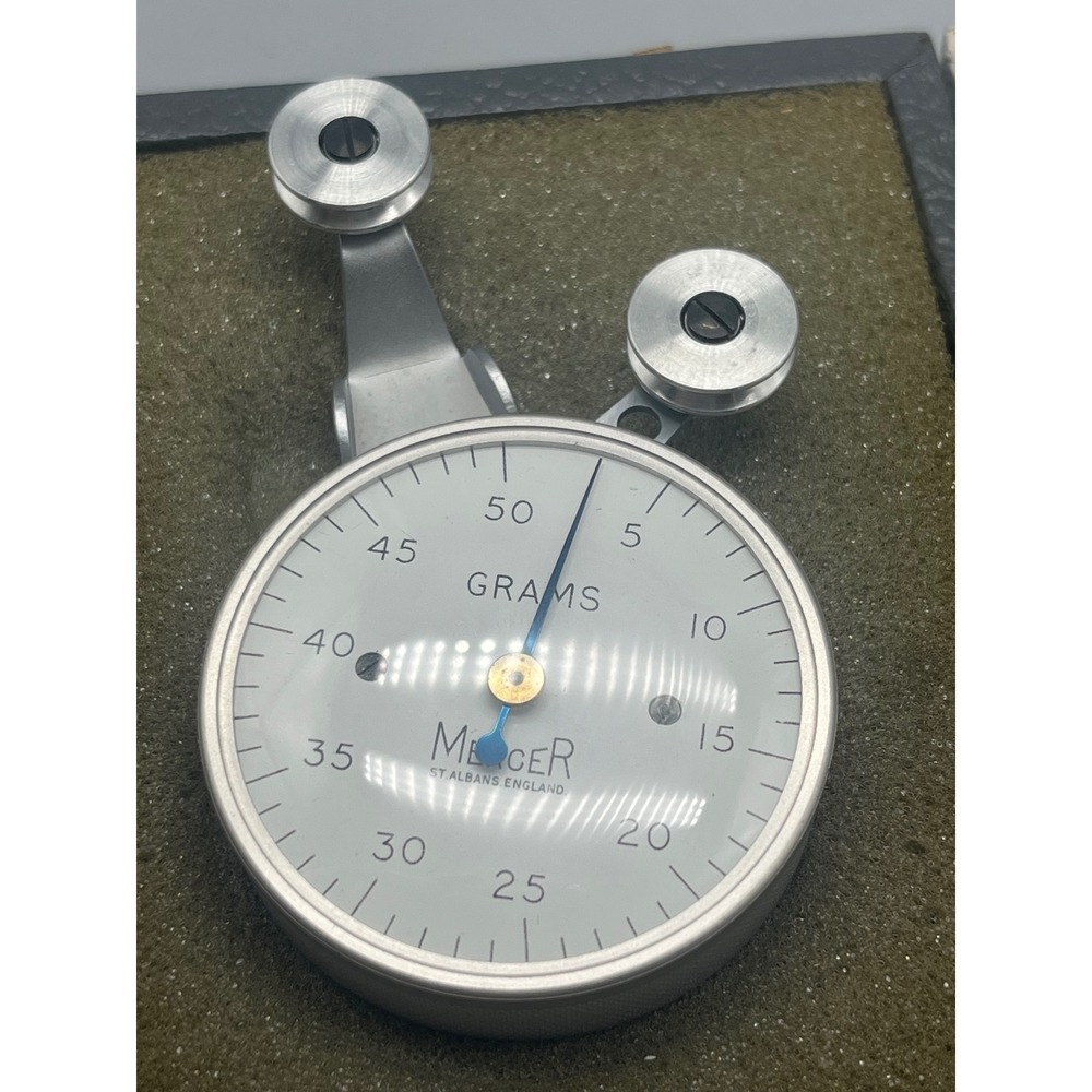 Vintage Thomas Mercer‎ St.Albans TensionometerTension Meter Guage Grams 40s